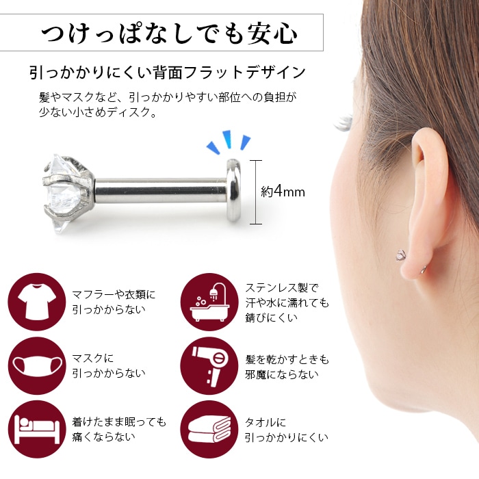 2/23までポイント10倍 【2月3月4月限定カラー入荷】ボディピアス 16g