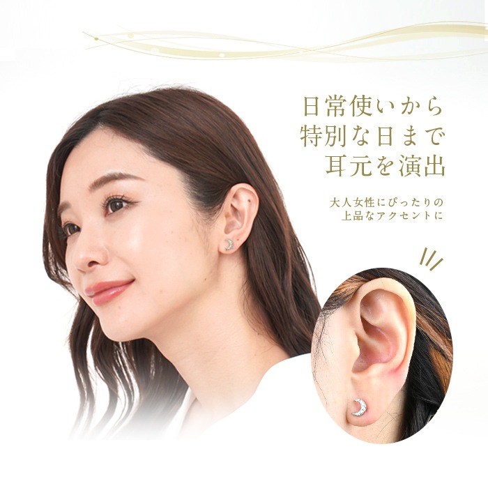 flavor フレーバー 片耳ピアス 2セット 2つ穴用ステンレス製ダブルピアス spi0088 ステンレス