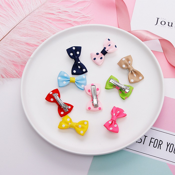 ꫛꫀꪝ【お星さまリボン】ベビーヘアクリップキッズヘアクリップ