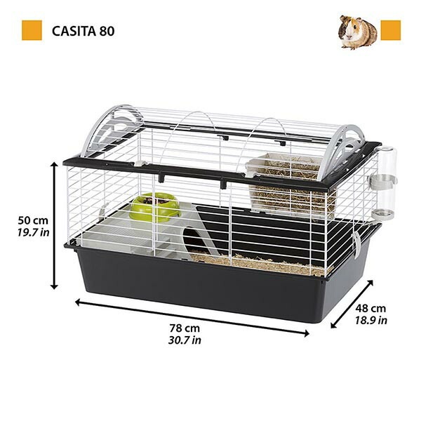 イタリアferplast社製 モルモット・うさぎ用ケージ casita 80 キャシタ
