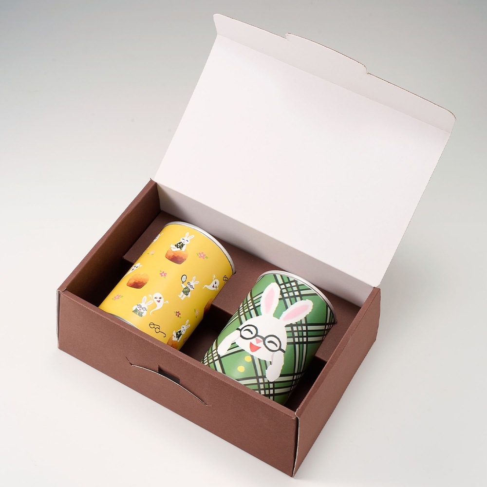 めがねうさぎ 備蓄deボローニャ 2缶ギフト ≪ミニ絵本つき