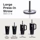 ϥɥե饹/Large Press-In Straw Lid å