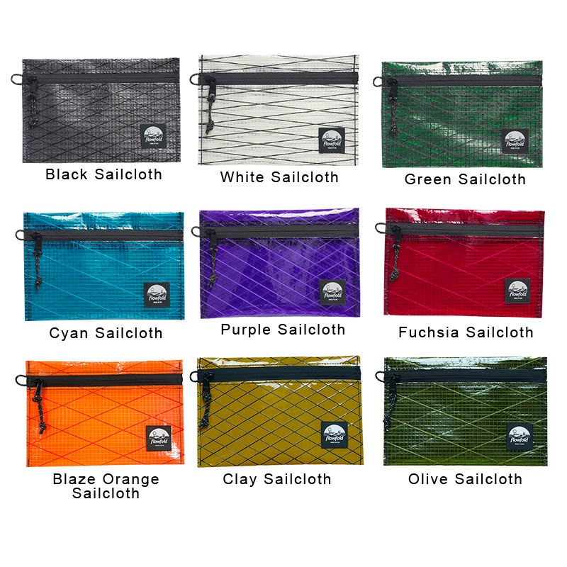 եե/Flowfold Recycled Sailcloth Voyager - Zipper Pouch - Medium ꥵ륻륯㡼ݡ ߥǥ