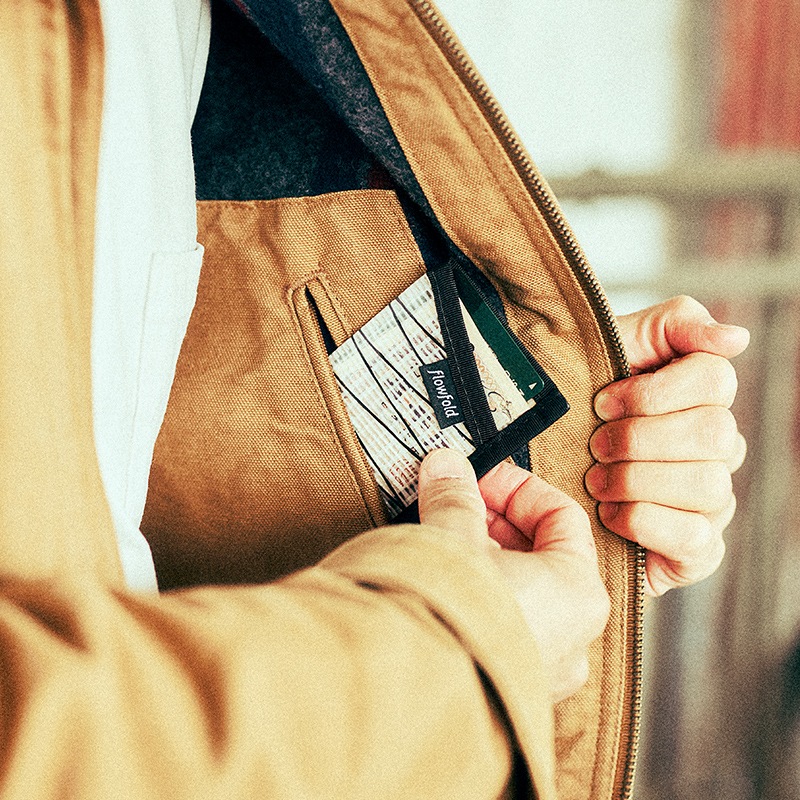 եե/Flowfold Recycled Sailcloth Minimalist - Card Holder Wallet ꥵ륻륯ߥ˥ޥꥹ ɥۥ å