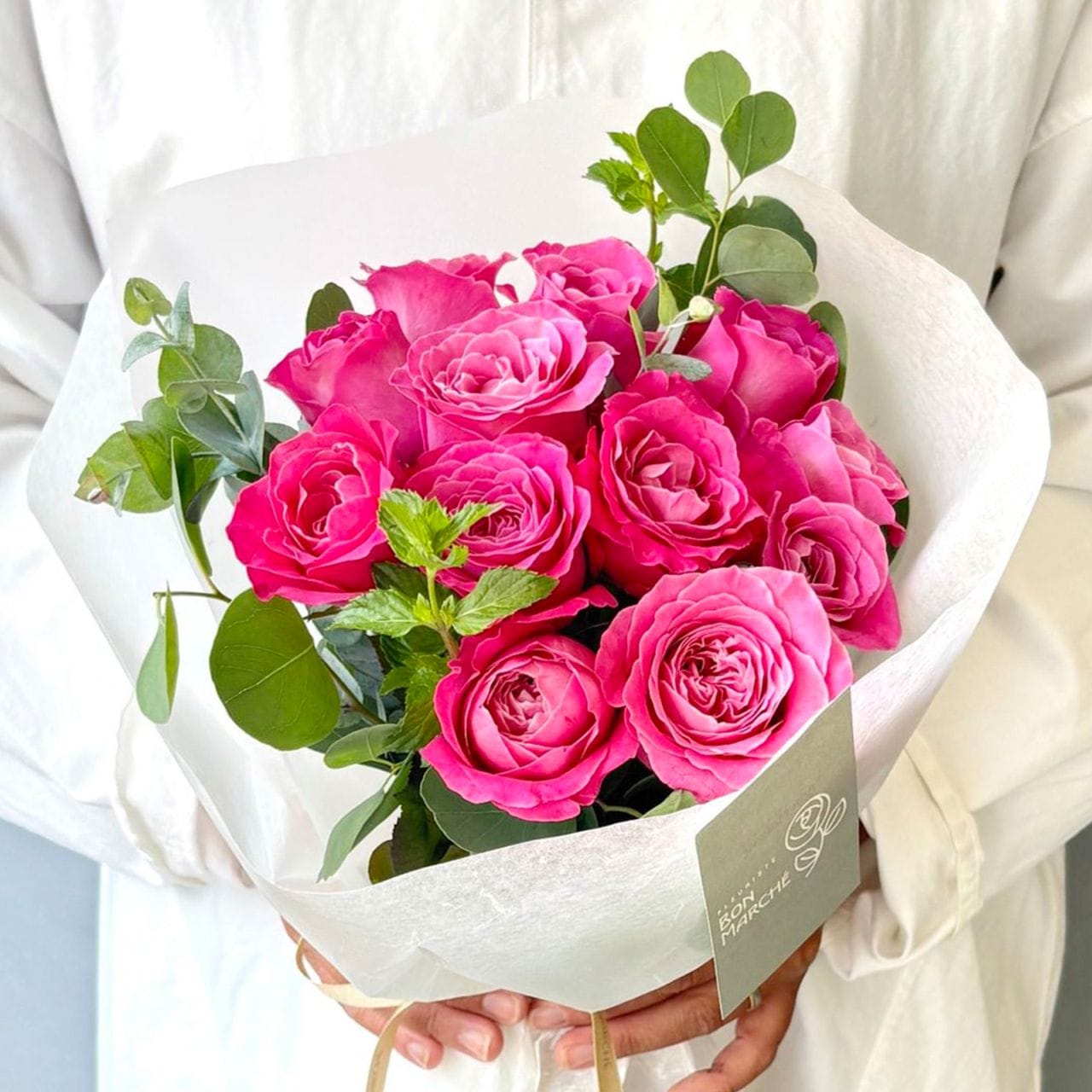 12本のバラのブーケ｜deep Pink | すべての商品 | ［フルーリストボン