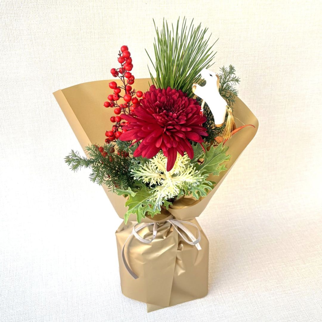 お正月干支ブーケ｜S