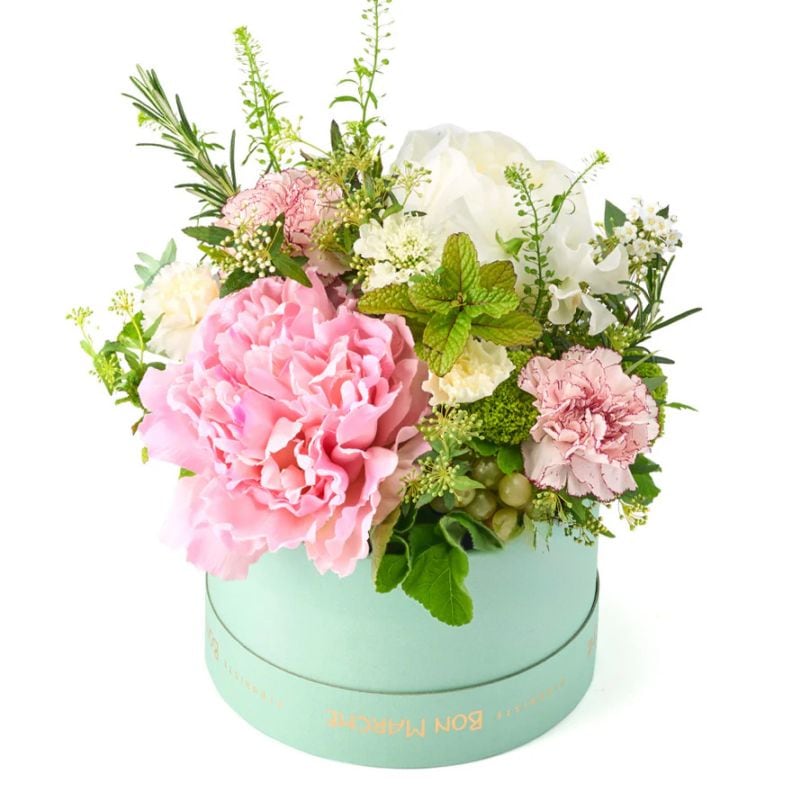 【母の日】ピオニーBOXアレンジメント｜5/7～10お届け