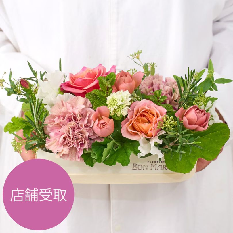 店舗受取｜和ばらのアレンジメント｜S｜Rose Farm KEIJI