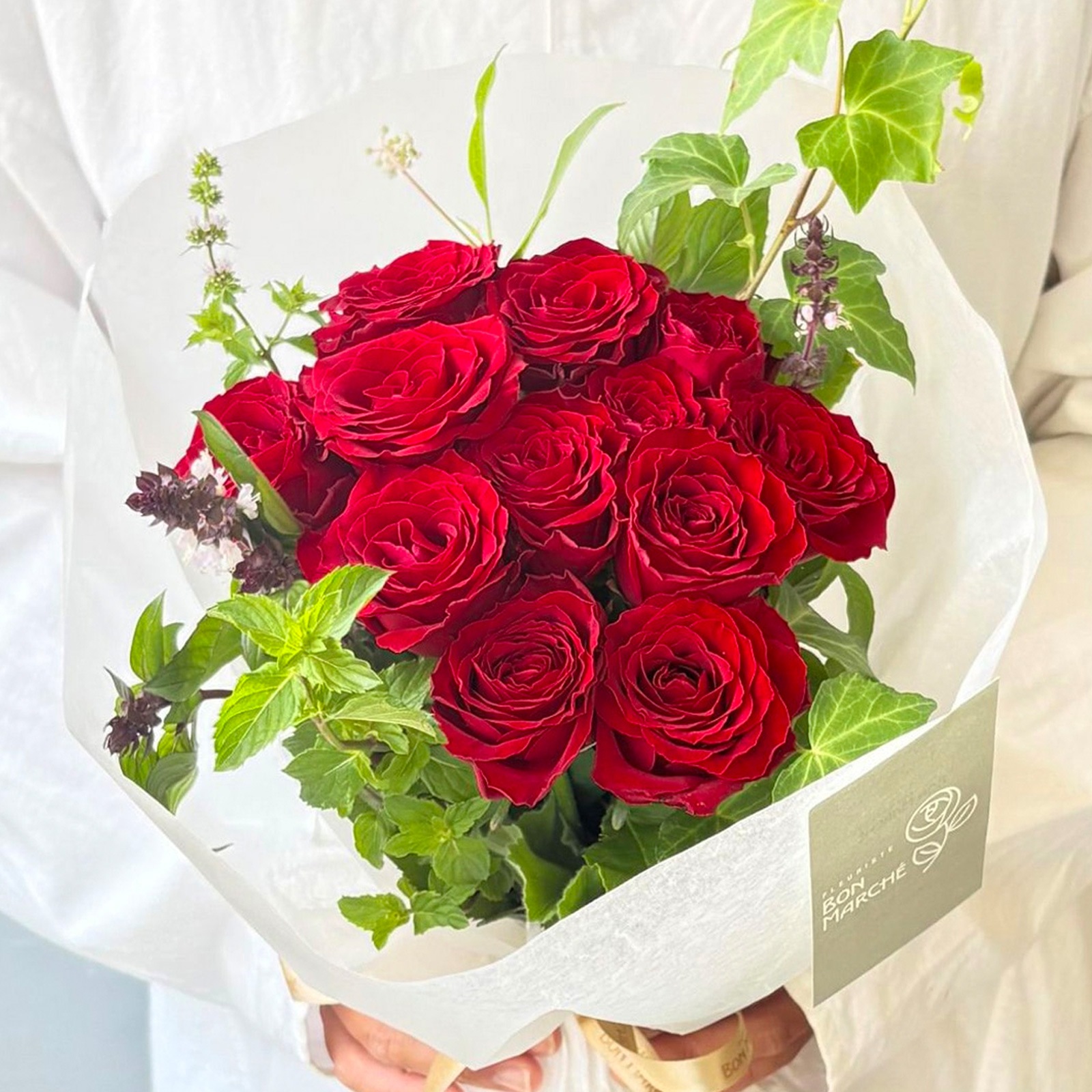 12本のバラのブーケ｜Red