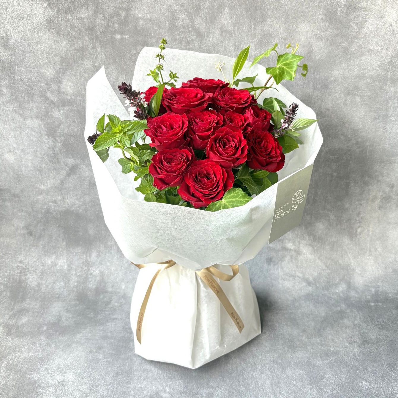 店舗受取限定｜12本のバラのブーケ｜Red