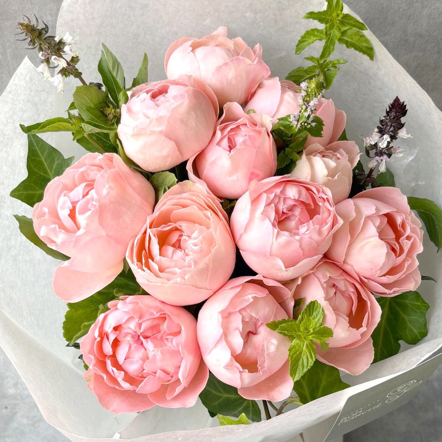 店舗受取限定｜12本のバラのブーケ｜Pink