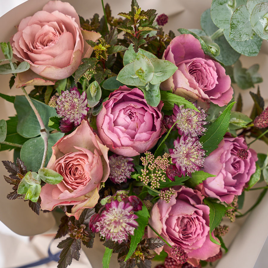 オリジナルローズと草花のブーケ｜M｜堀木園芸