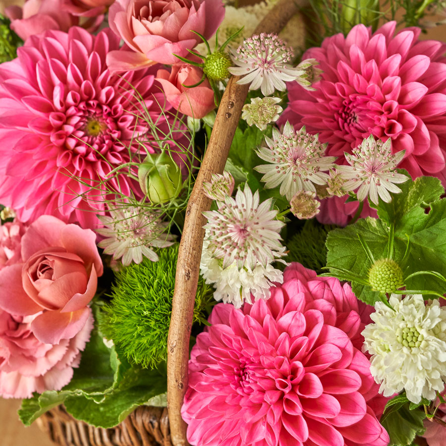 季節のバスケットアレンジメント｜LL