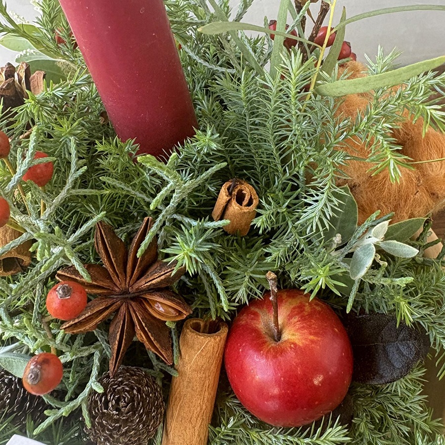 クリスマス キャンドルアレンジメント