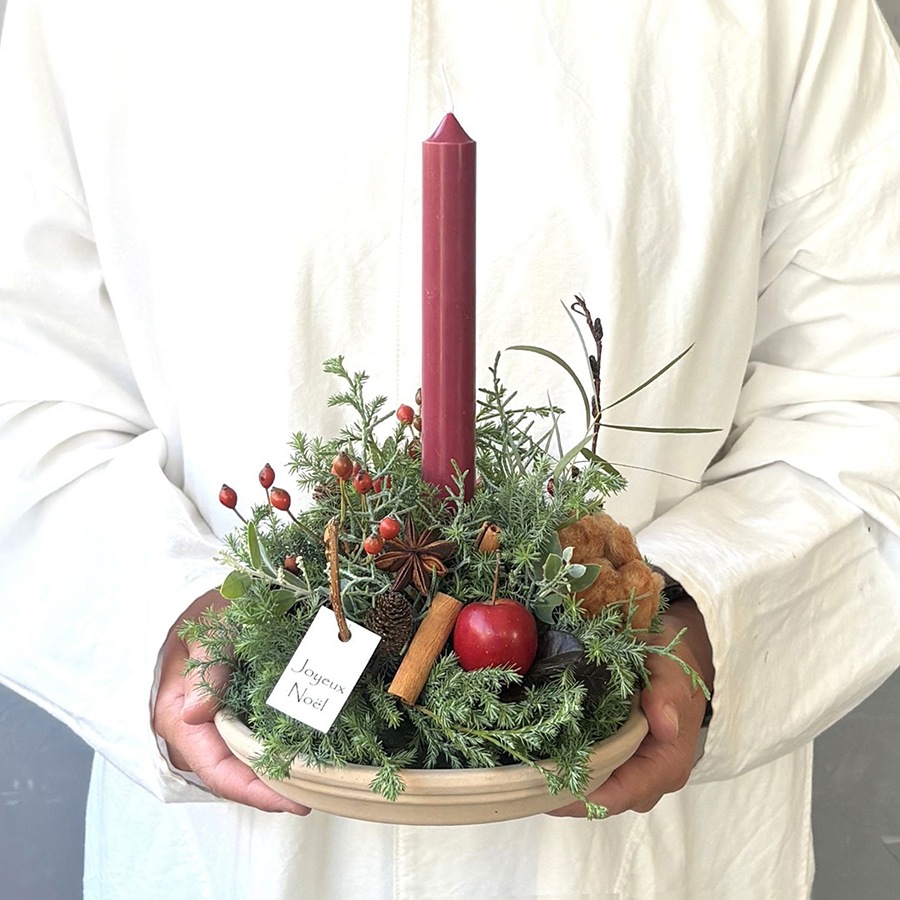 クリスマス キャンドルアレンジメント