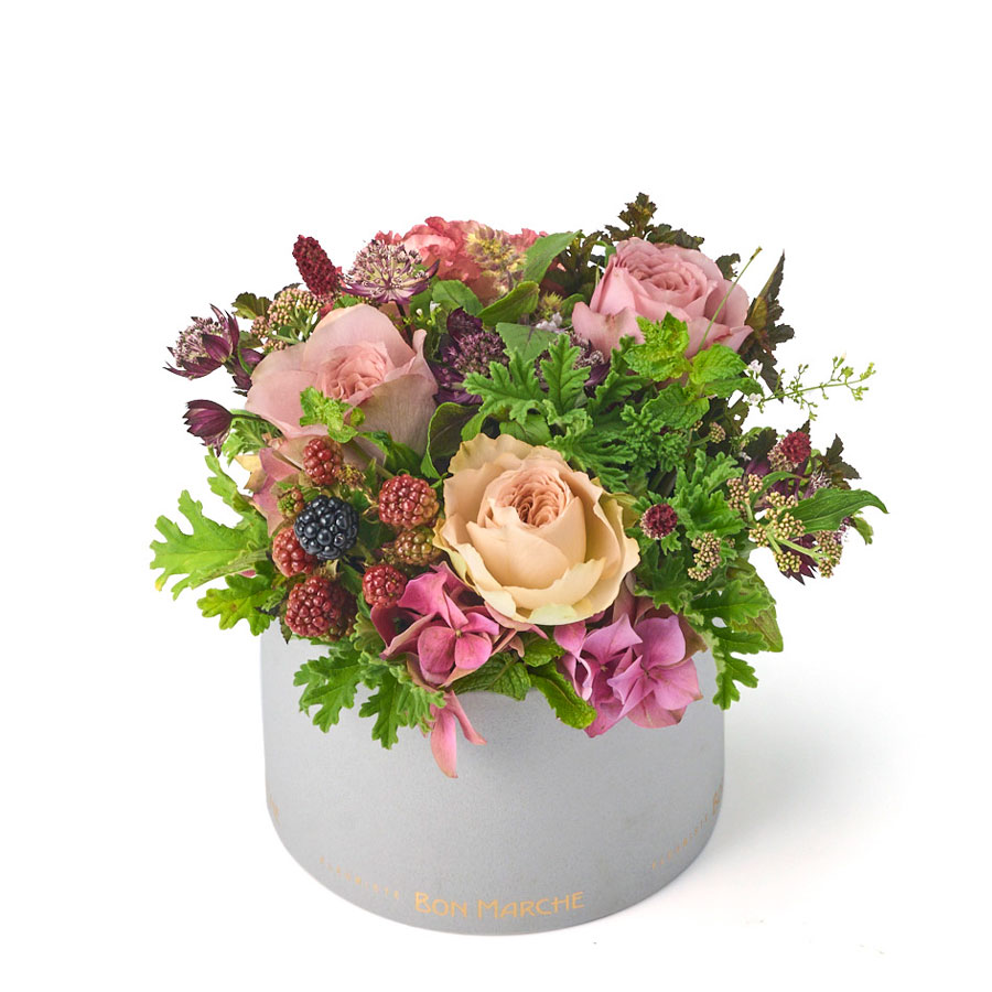 オリジナルローズと草花のアレンジメント｜M｜堀木園芸