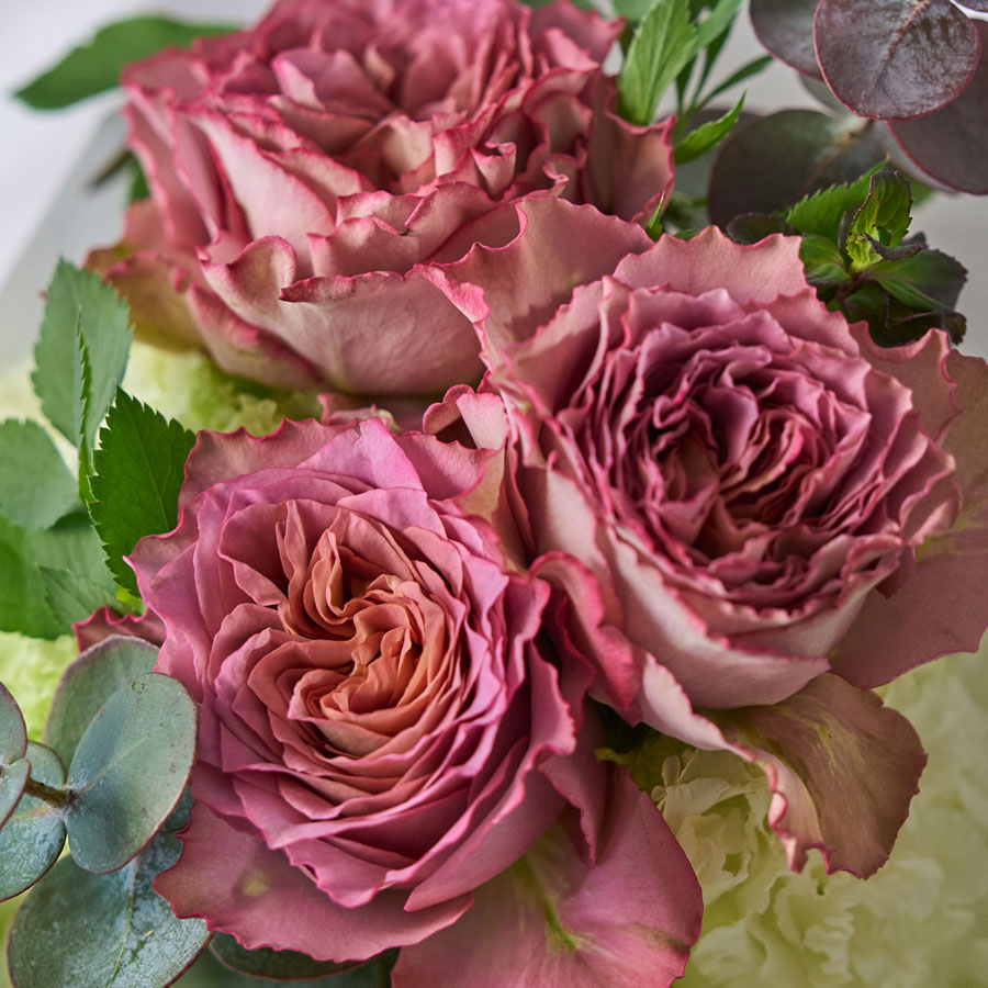 アンティークカラーのローズブーケ｜S｜須藤バラ園