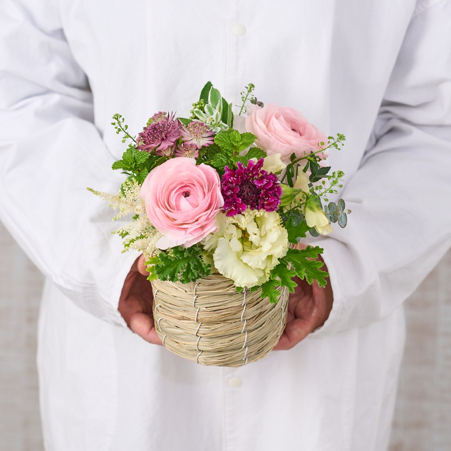 春花のアレンジメント｜Pink｜S