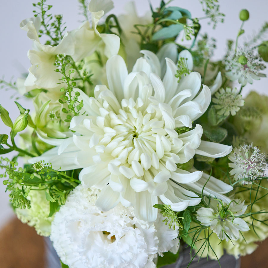 メモリアルアレンジメント｜ホワイト｜MS｜お供え用