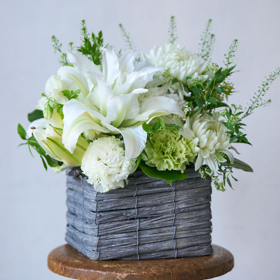メモリアルアレンジメント｜ホワイト｜L｜お供え用