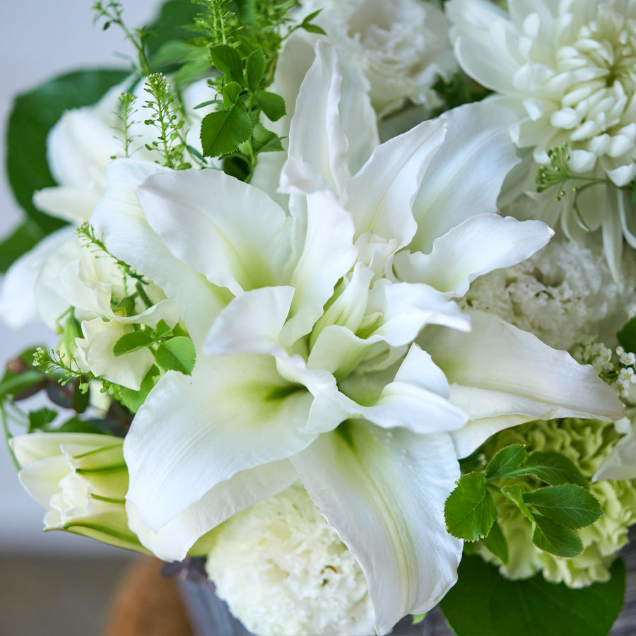 メモリアルアレンジメント｜ホワイト｜L｜お供え用