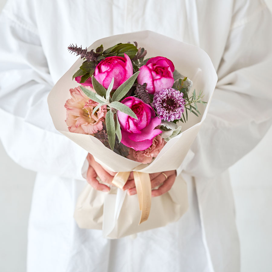 春のローズブーケ｜Pink