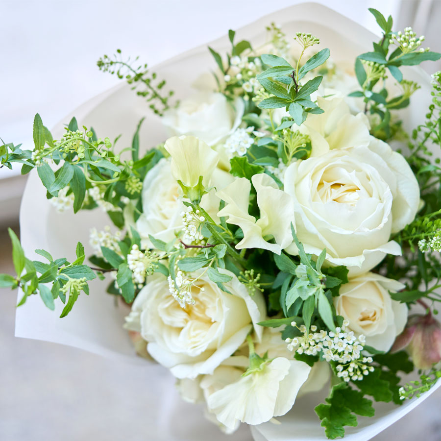 春のローズブーケ｜White