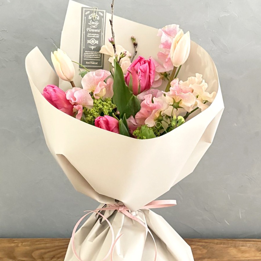 春のギフトブーケ｜Pink｜M