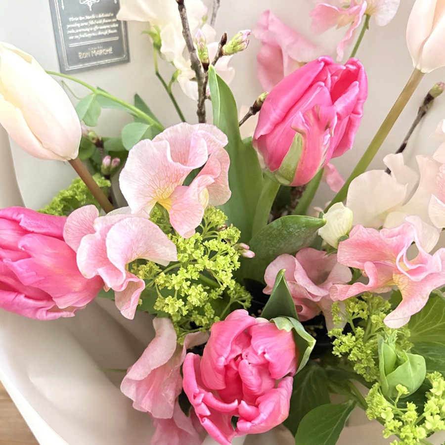 春のギフトブーケ｜Pink｜M