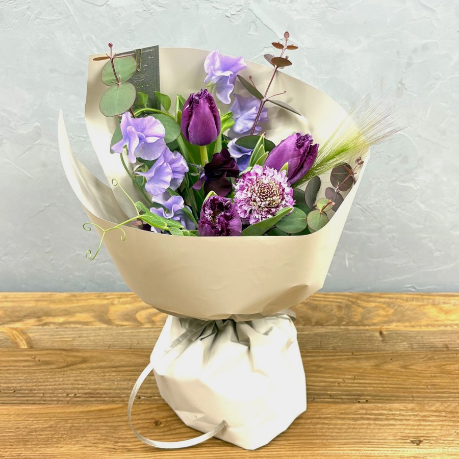 春のギフトブーケ｜Purple｜S