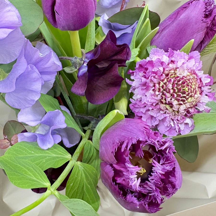 春のギフトブーケ｜Purple｜S