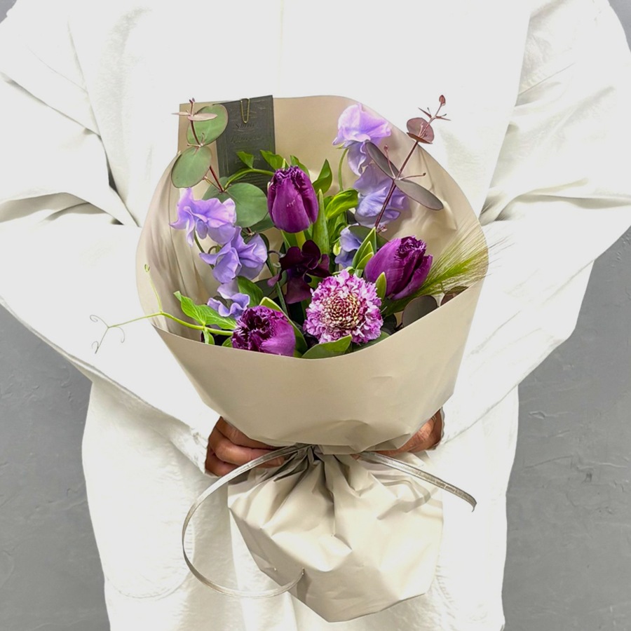 春のギフトブーケ｜Purple｜S
