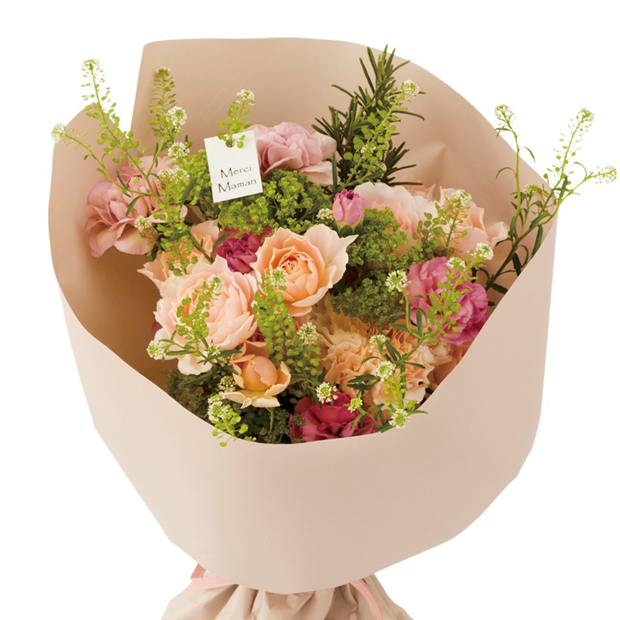 【母の日】スプレーバラとカーネーションのブーケ｜5/7～10お届け