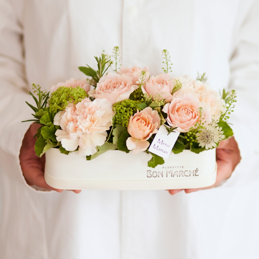 【母の日】スプレーバラとカーネーションのアレンジメント｜Orange｜5/7～10お届け