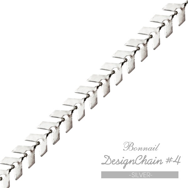 Bonnailデザインチェーン #4シルバー