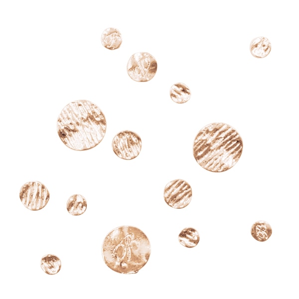 Bonnailピンクゴールドプレート ウェイブレット