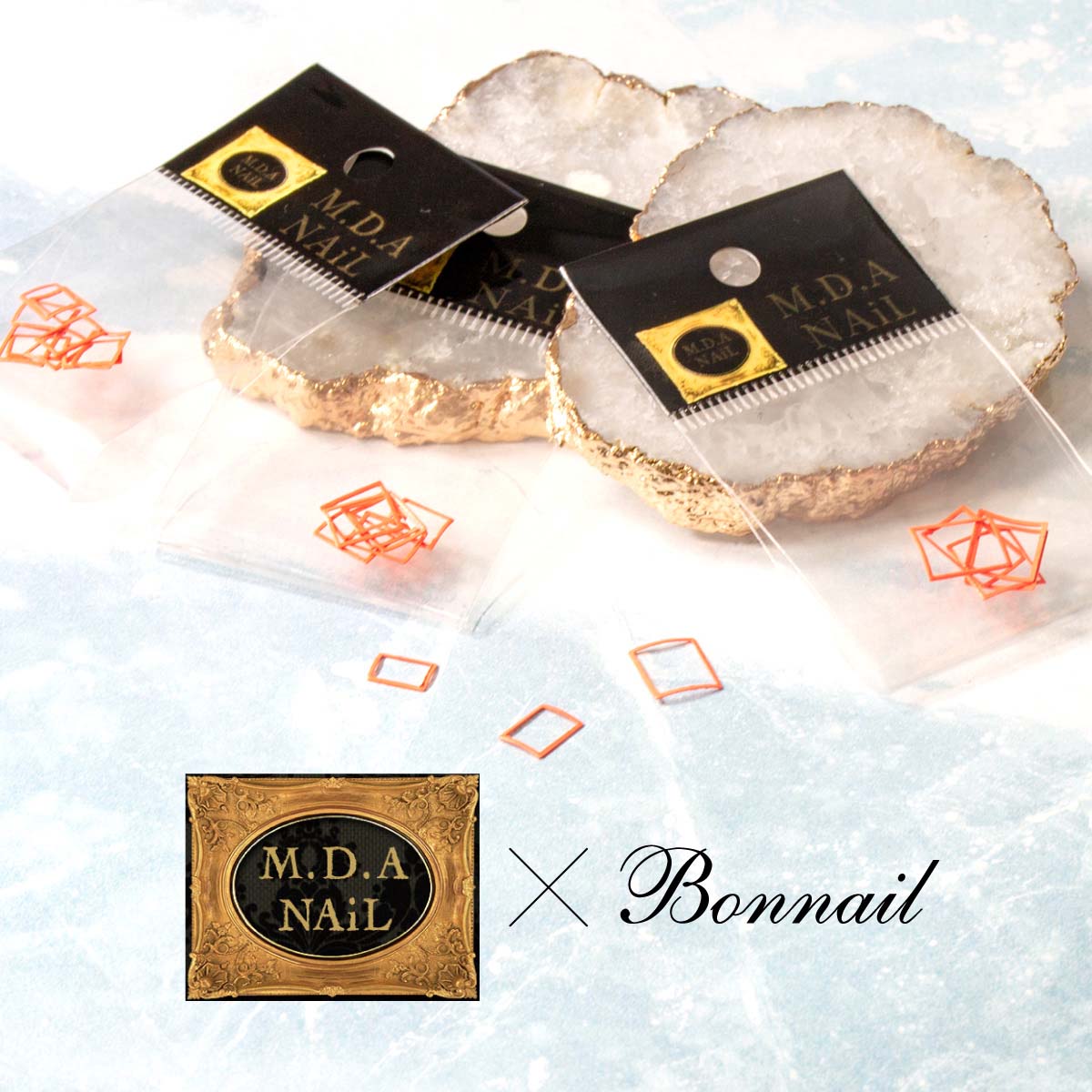 Bonnail×MDANail スクエアフォーカス ネオンオレンジ