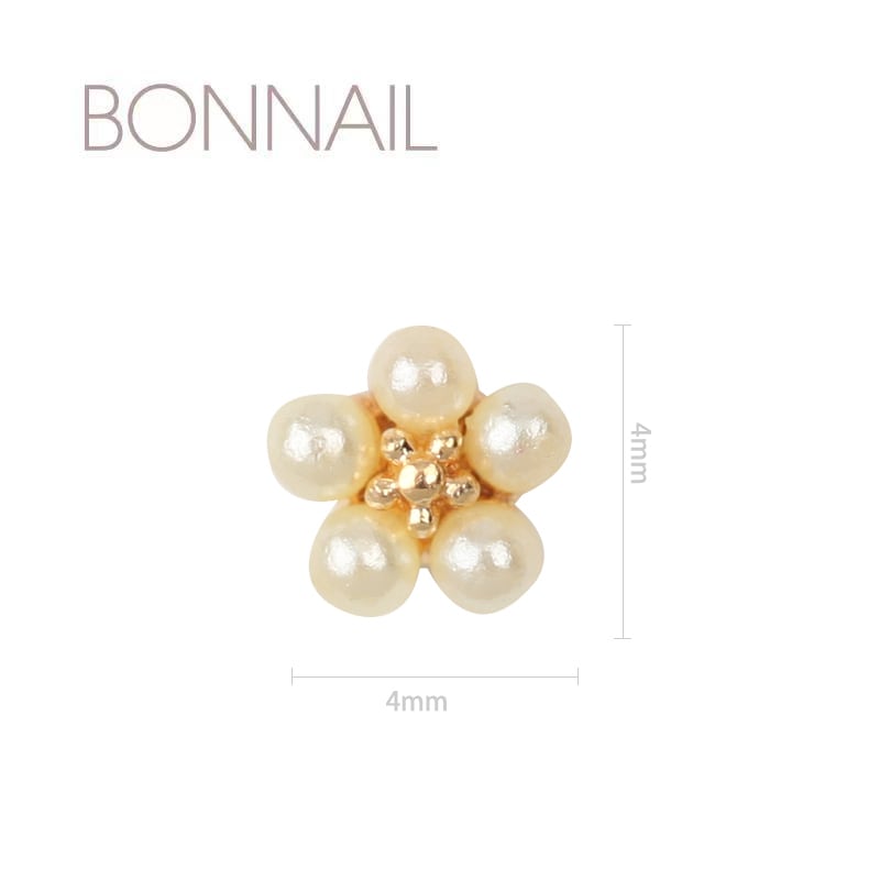 Bonnailパーツ タイニーパールフラワー cream
