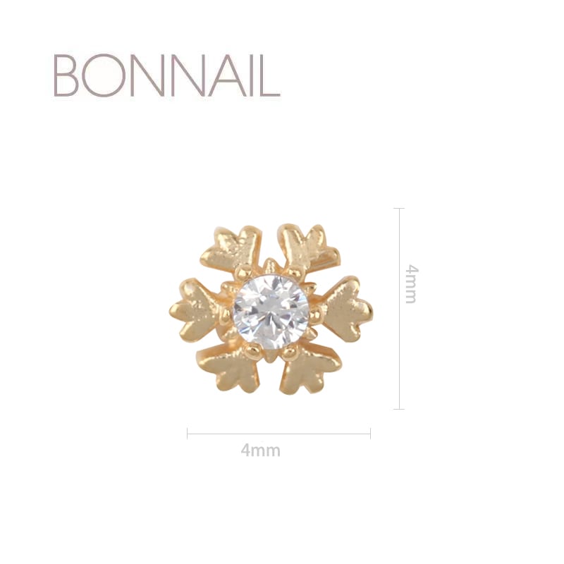 Bonnailクリスマスパーツ タイニースノーフレーク gold