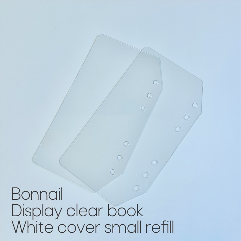 BonnailディスプレイクリアBOOKホワイトカバー small レフィル