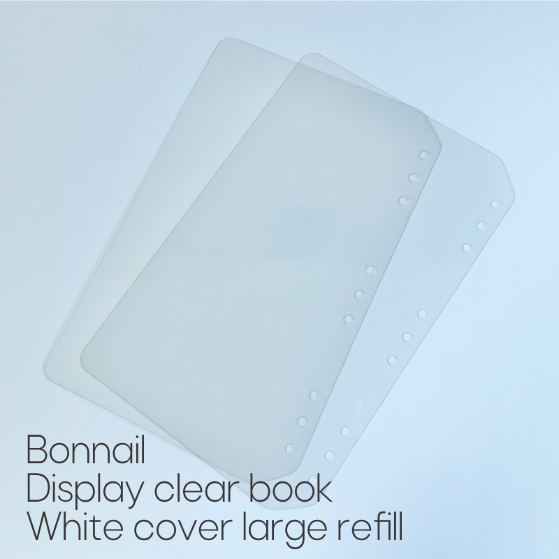 BonnailディスプレイクリアBOOKホワイトカバー large レフィル