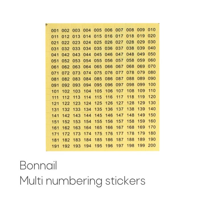 Bonnail マルチナンバリングシール 