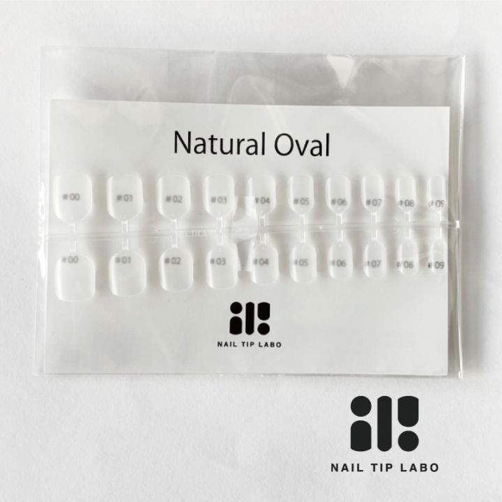NAIL TIP LABO Natural Oval fitting set