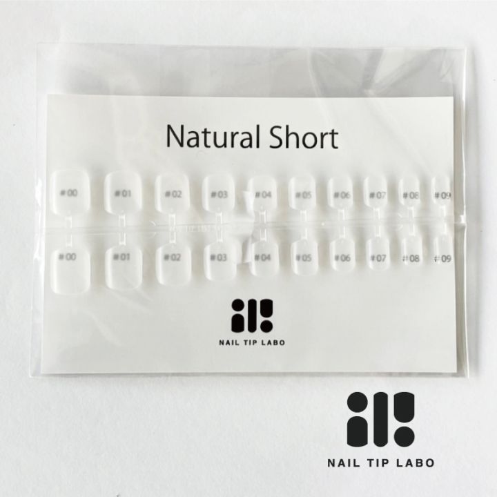 NAIL TIP LABO Natural Short fitting set