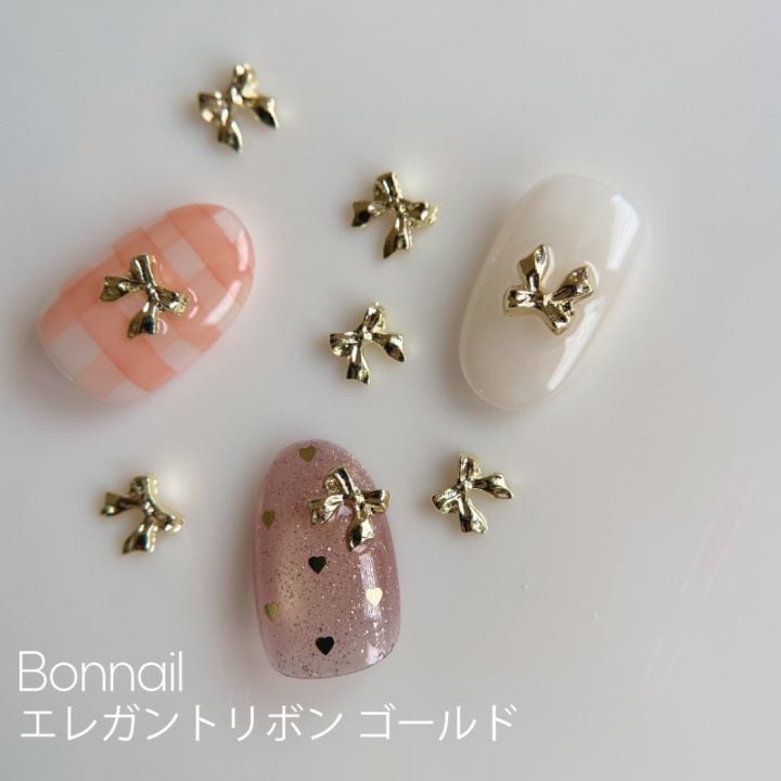 Bonnail パーツ エレガントリボン ゴールド