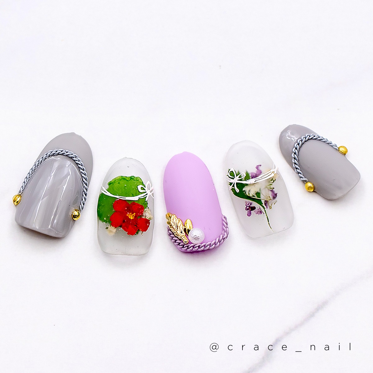 ボンネイル ジェルネイル 花 押し花 ドライフラワー アート パーツ Bonnailフラワーコレクション 5 アート用品 Bonnail Online