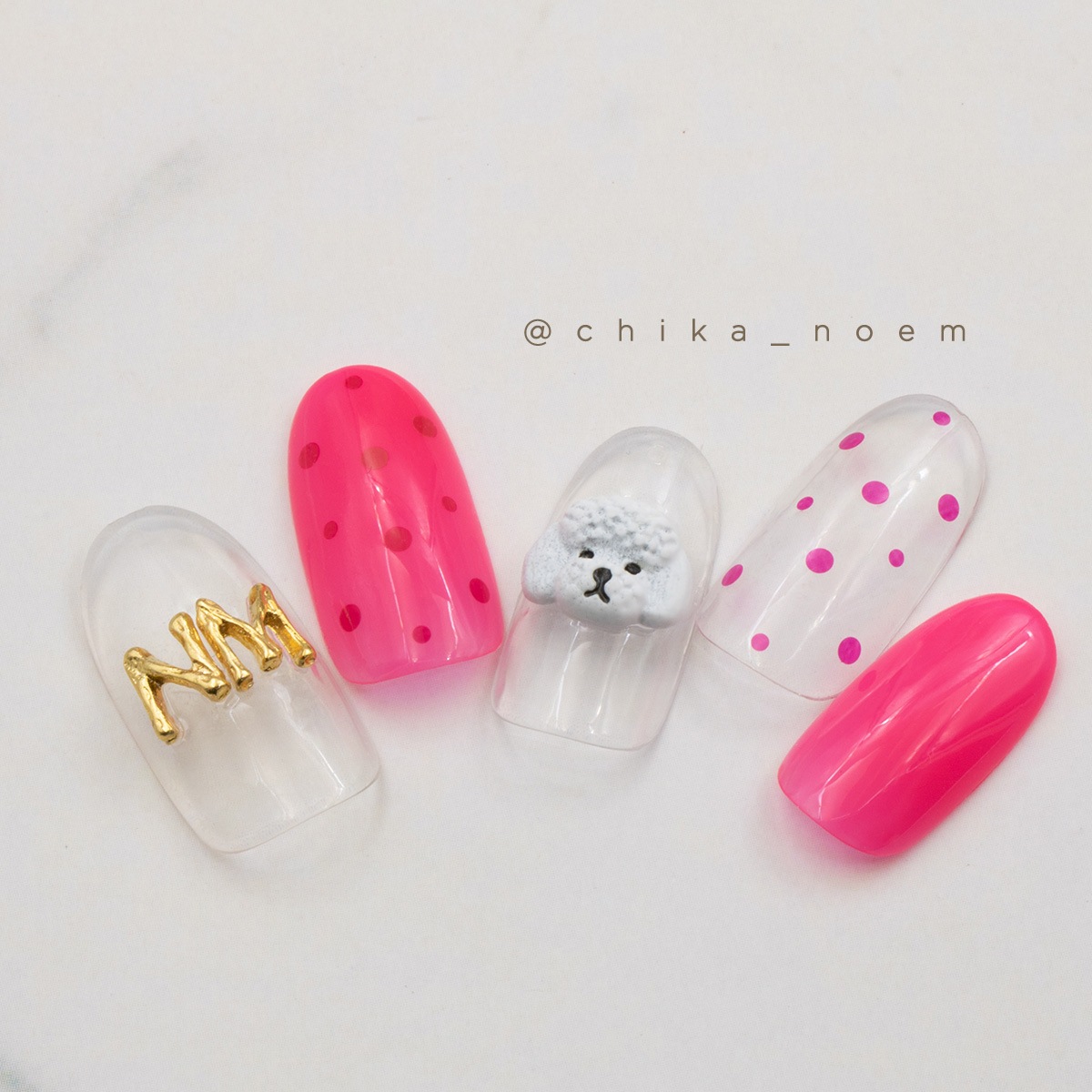 ボンネイル ジェルネイル ジュエリー パーツ アート 犬 ドック Dog Bonnailプードル1 アート用品 ネイルパーツ ジュエリーパーツ Bonnail Online