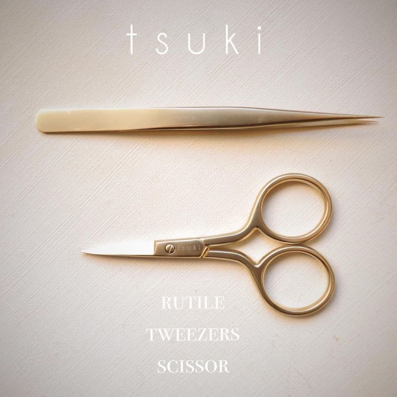 Bonnail×tsuki rutile tweezers