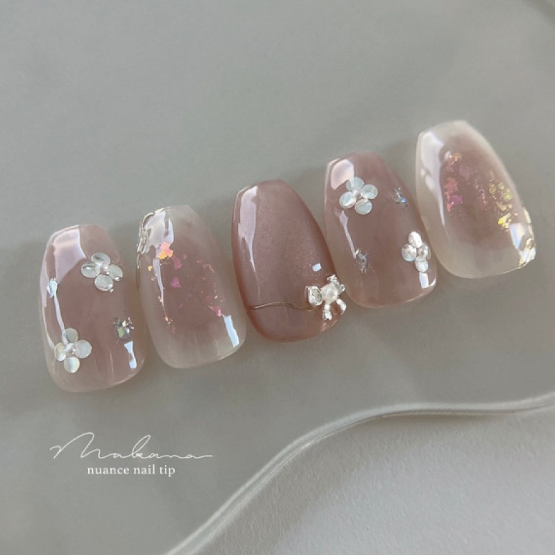 Bonnail パールリボン シルバー