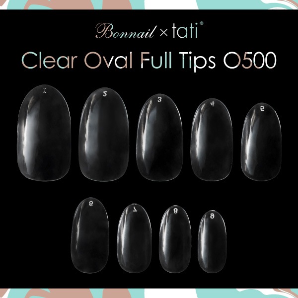 Bonnail×tati クリアオーバルフルチップO500
